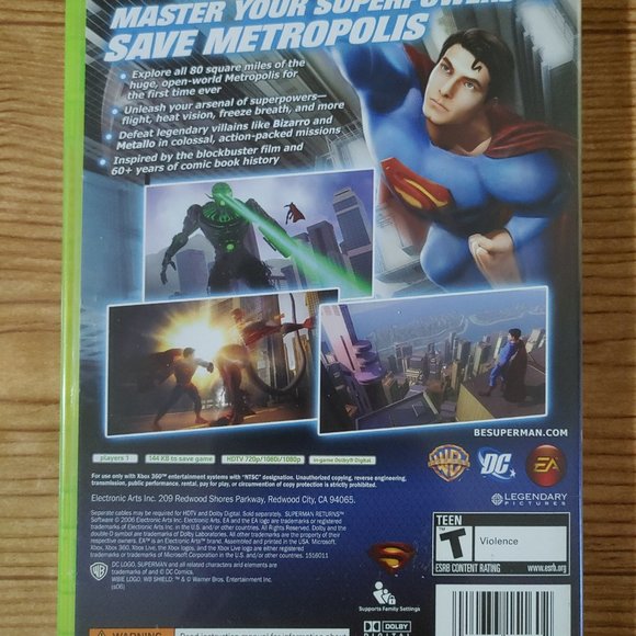 Superman Returns XBOX 360 game (CIB) - Picture 4 of 4